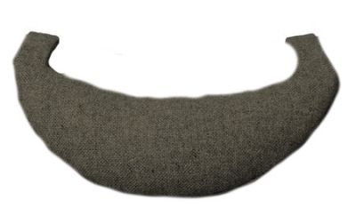 CH78 Nackenkissen für Mama Bear Sessel von Carl Hansen, brauner Stoff, ergonomische Form.